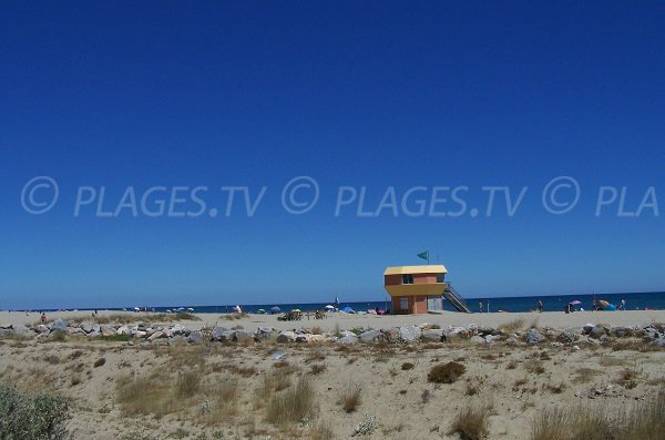 environment of South beach in Leucate