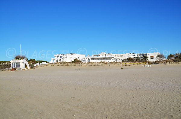 Beach near thalassotherapy center of La Grande Motte