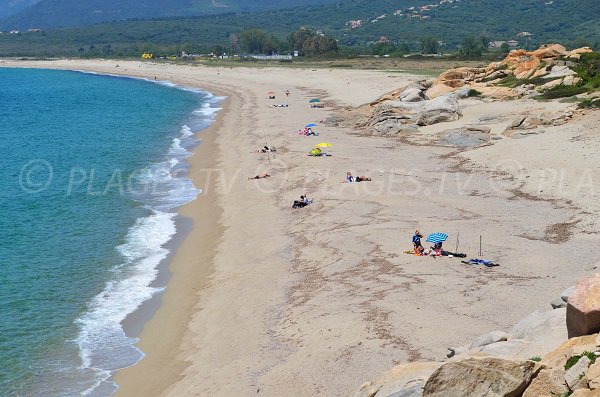 Foto della spiaggia di Liamone in Corsica (Casaglione)