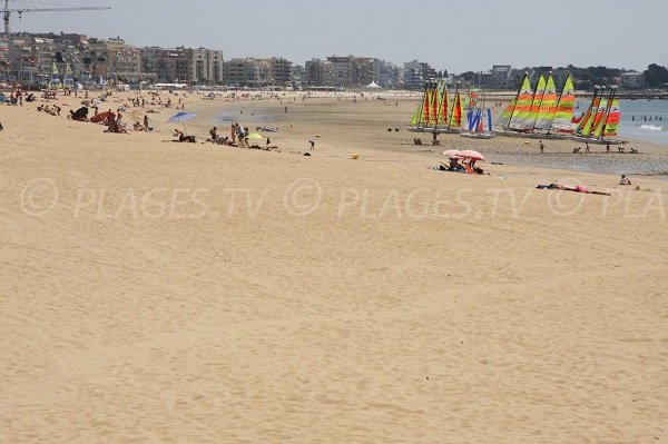 Vue sur Pornichet en direction du port depuis la plage du Libraire