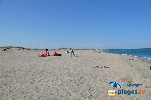 Photo of Lido beach in Canet en Roussillon in France