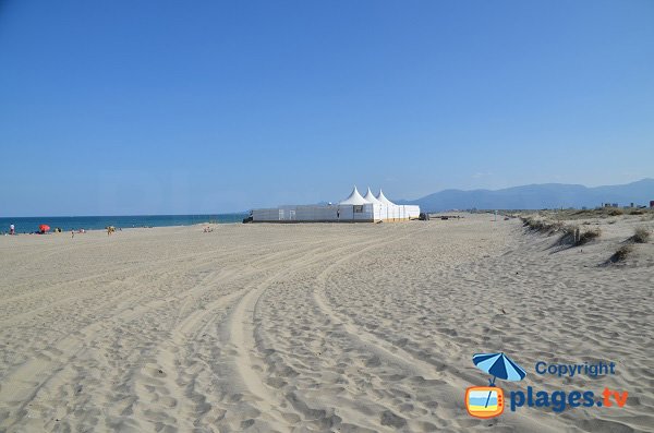 photo de la plage du Lido au Canet-Plage