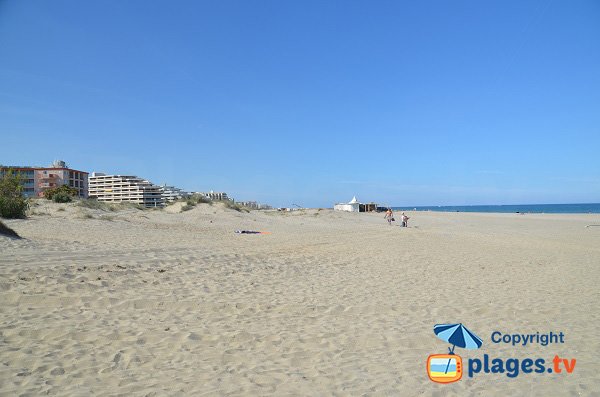 Beach near the thalassotherapy center of Canet-en-Roussillon