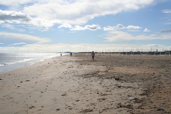 Plage du Lido en direction de Frontignan à Sète