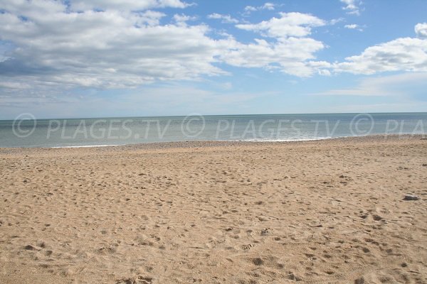 Sand beach of Lido in Sète 34