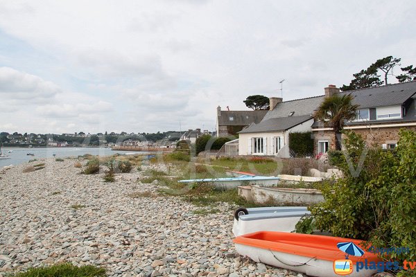 Spiaggia e casa di pescatori a Perros Guirec - Bretagna - Francia