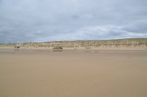 Blockhaus on the Lacanau beach