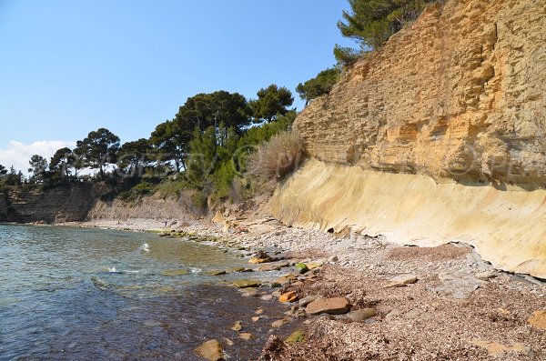 Nudist beach in La Ciotat - Liouquet