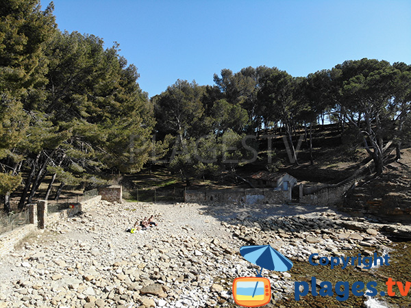 Plage avec de gros galets à La Ciotat