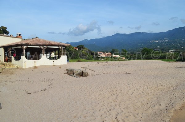 Private beach in Liscia in Corsica