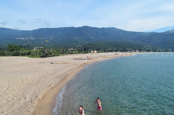 Sand beach in Tiuccia - North of Ajaccio