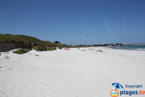 Plage sauvage à Plounéour-Trez