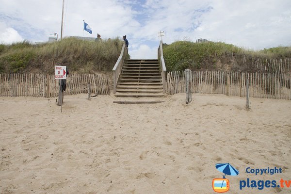 Accès à la plage du Loch - Guidel