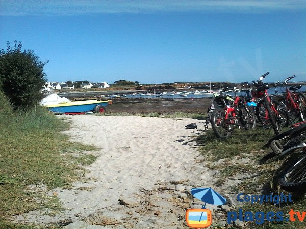 Locmaria et sa plage sur l'ile de Groix