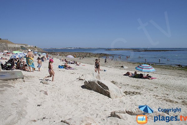 Beach near fort of Larmor-Plage