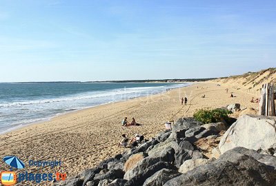 Beach in Longeville sur Mer in France