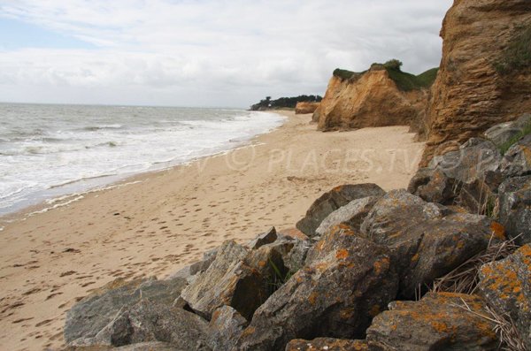 Plage de Loscolo au niveau de la pointe du Goulumer - Pénestin