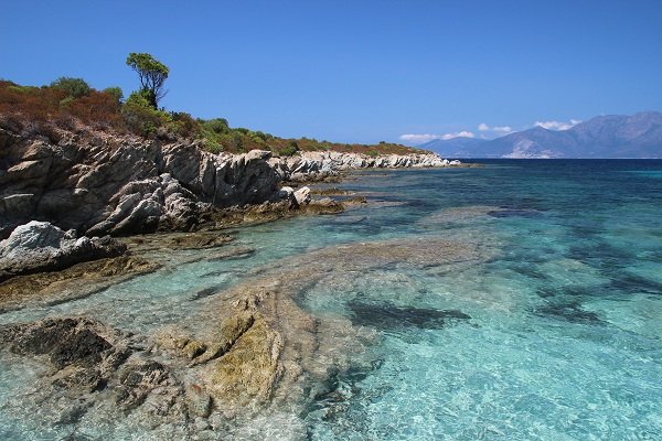 Crique dans la baie de Saint Florent