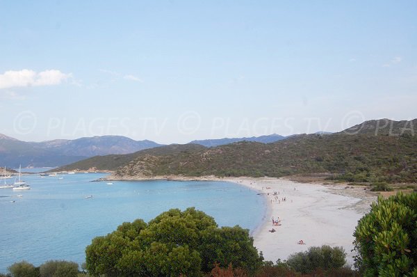 Photo of Lotu beach in St Florent in Corsica