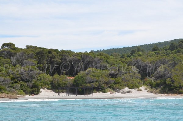 Spiaggia del Luxembourg di Bormes les Mimosas