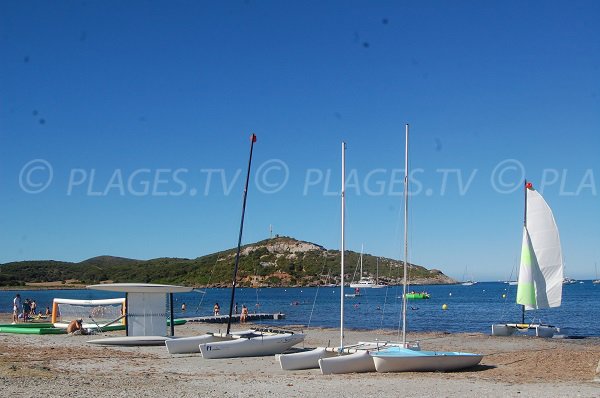 Nautical cental on the Macinaggio beach - Corsica