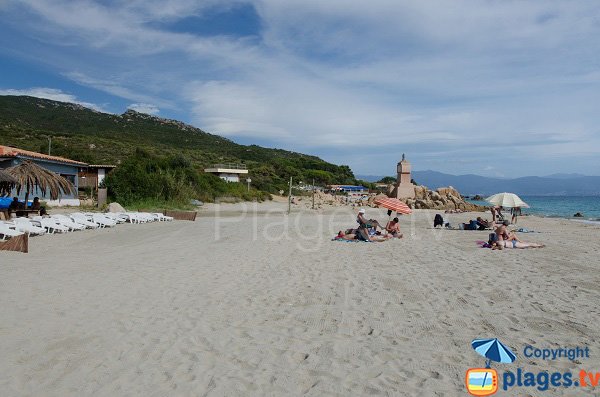 Photo of Macumba beach and view on monument - Ajaccio