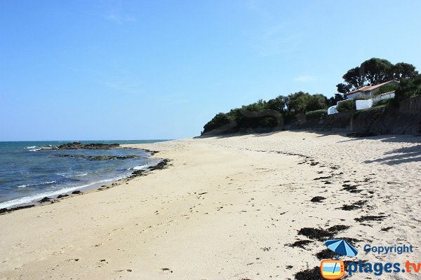 Beach next to the hamlet of La Madeleine in Noirmoutier
