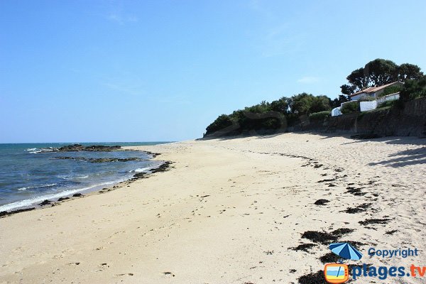 Plage à côté du hameau de la Madeleine à Noirmoutier