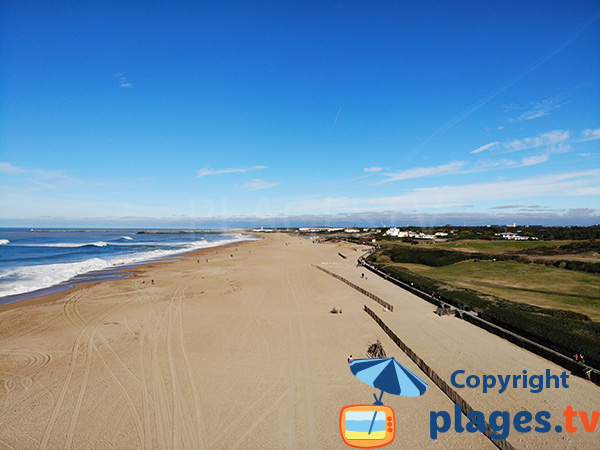 Photo de la plage de la Madrague à Anglet