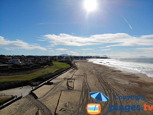 Plage de la Madrague avec vue sur Anglet