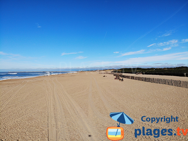 Grande plage de la Madrague à Anglet