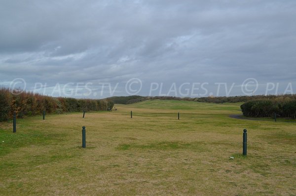 Pelouses autour de la plage de la Madrague à Anglet