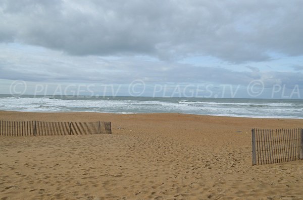 Madrague beach in Anglet in France