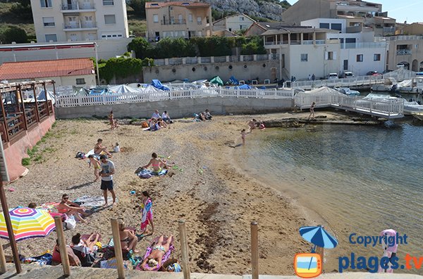 Madrague beach in Marseille