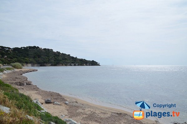 Plage de la Madrague à Sainte Maxime