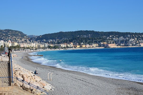 Spiaggia Magnan a Nizza - inverno