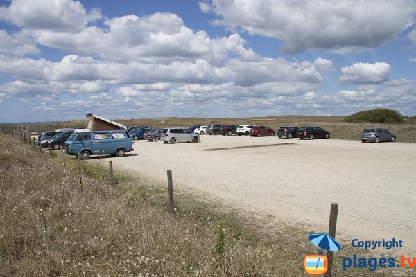 Parking de la plage de Magouero à Plouhinec