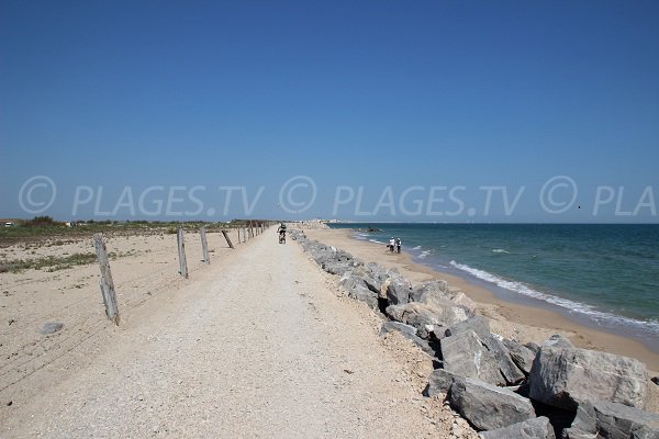 Spiaggia di Maguelone a Villeneuve lès Maguelone - Francia