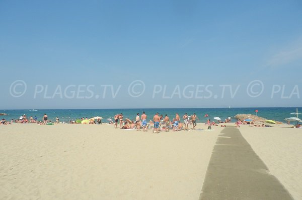 Accès à la plage Maillol de St Cyprien