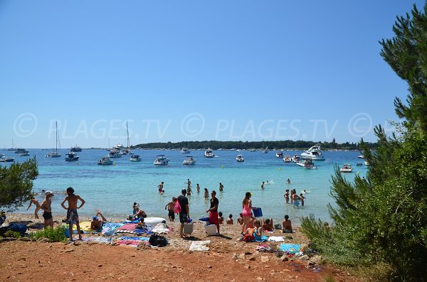 Accès principal à la plage en face de la maison forestière