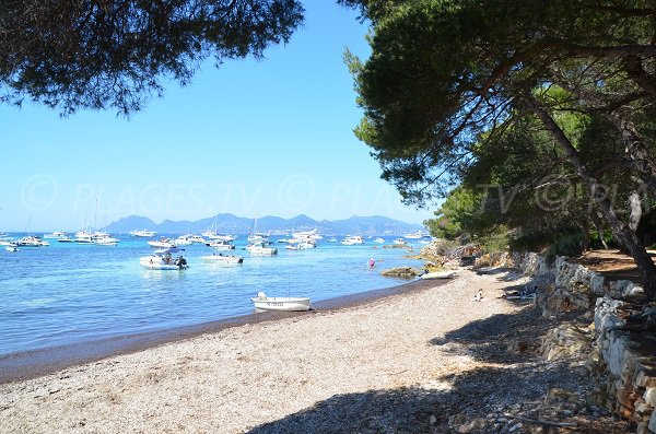 Plage de la Maison forestière sur les iles de Lérins - Ste Marguerite