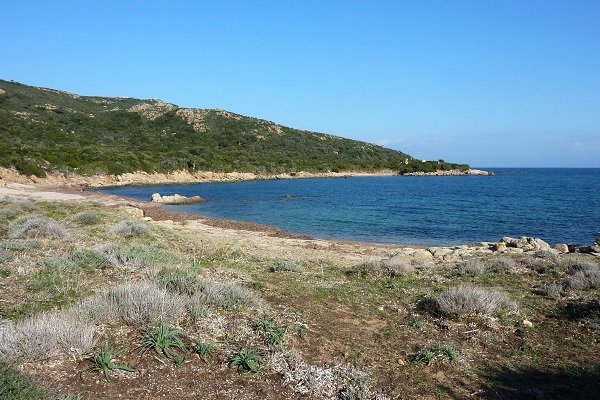 Coastal path around Majalone beach in Bonifacio