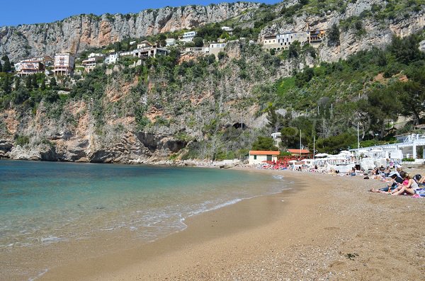 Plage de sable au Cap d'Ail - Plage de Mala