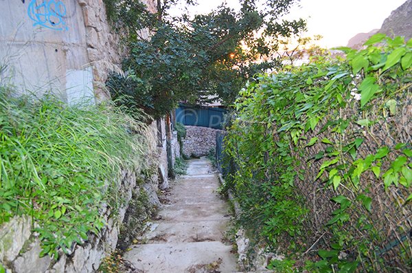 Stairs of the mala beach