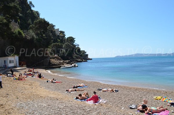 Mala beach with view on Saint Jean Cap Ferrat