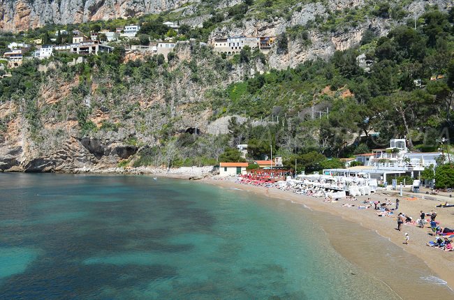 Mala Strand in Cap d'Ail Blick von der Küste weg