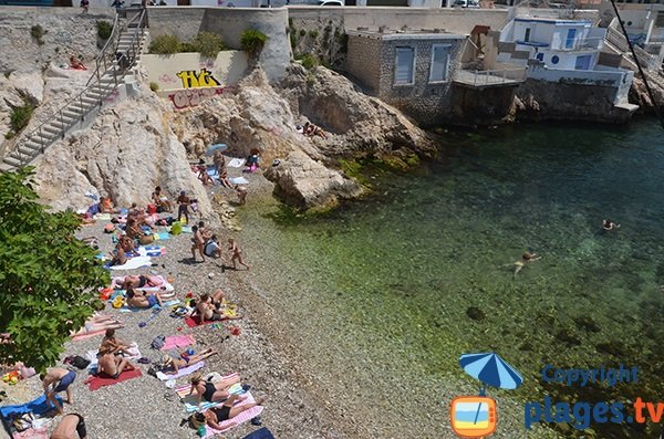 Beach of Maldorme in Marseille - France