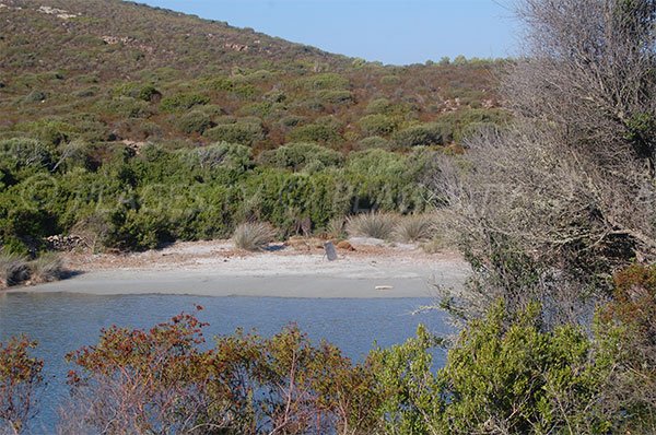 Crique dans l'anse de Malfalco dans le désert des Agriates