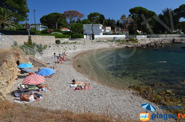 Photo de la plage du Mallet au Cap d'Antibes