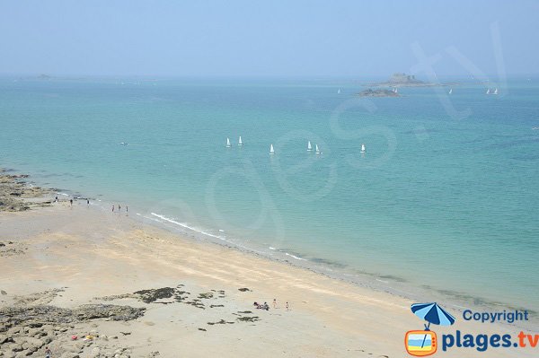 Malouine beach in Dinard in France